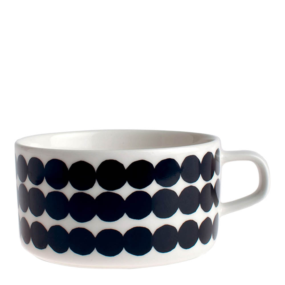 Marimekko Oiva Siirtolapuutarha tekopp 25 cl hvit/svart