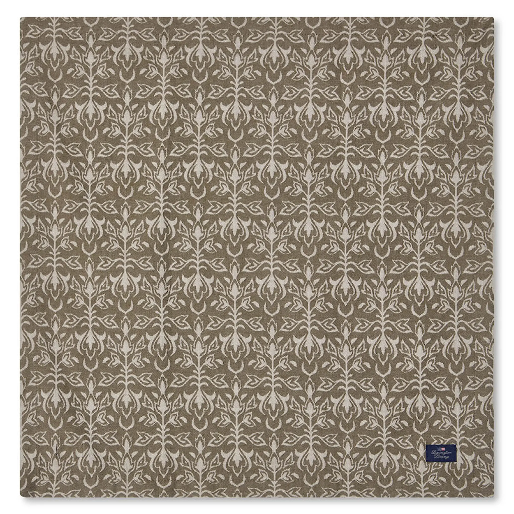 Lexington Jacquard serviett 50x50 cm ornament beige/mørk oliven