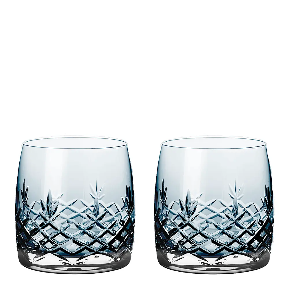 Crispy Aqua vannglass 23 cl 2 stk sapphire