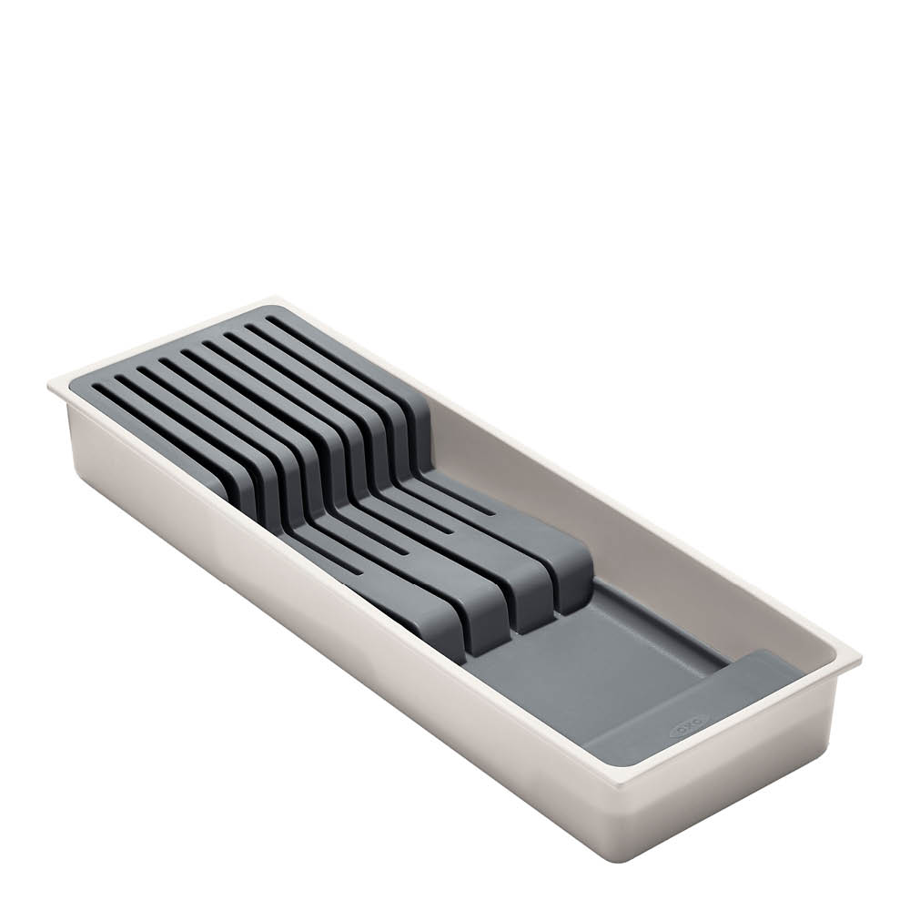 Oxo - Good Grips Veitsiteline laatikkoon 42x14x6 cm Valkoinen/Harmaa