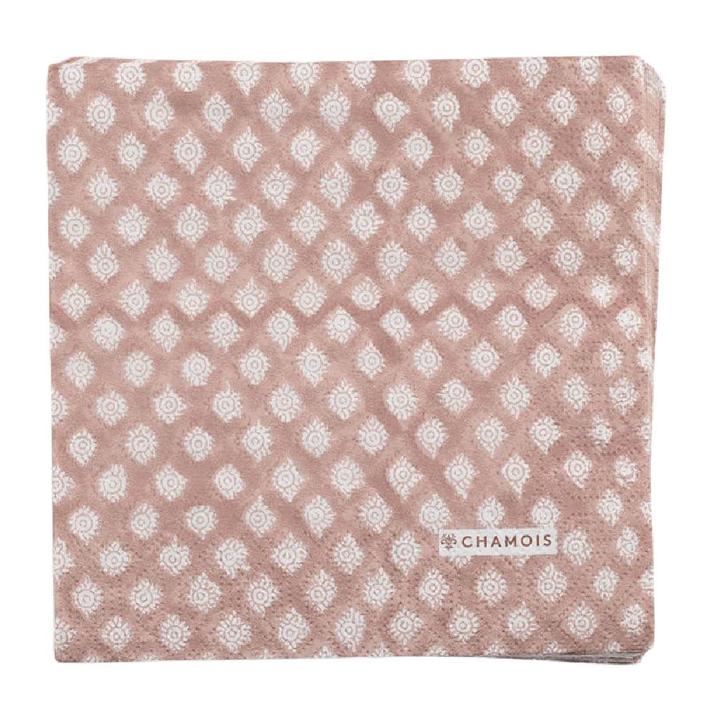 Chamois Medallion servett 33x33 cm 50-pack fuchsia rose