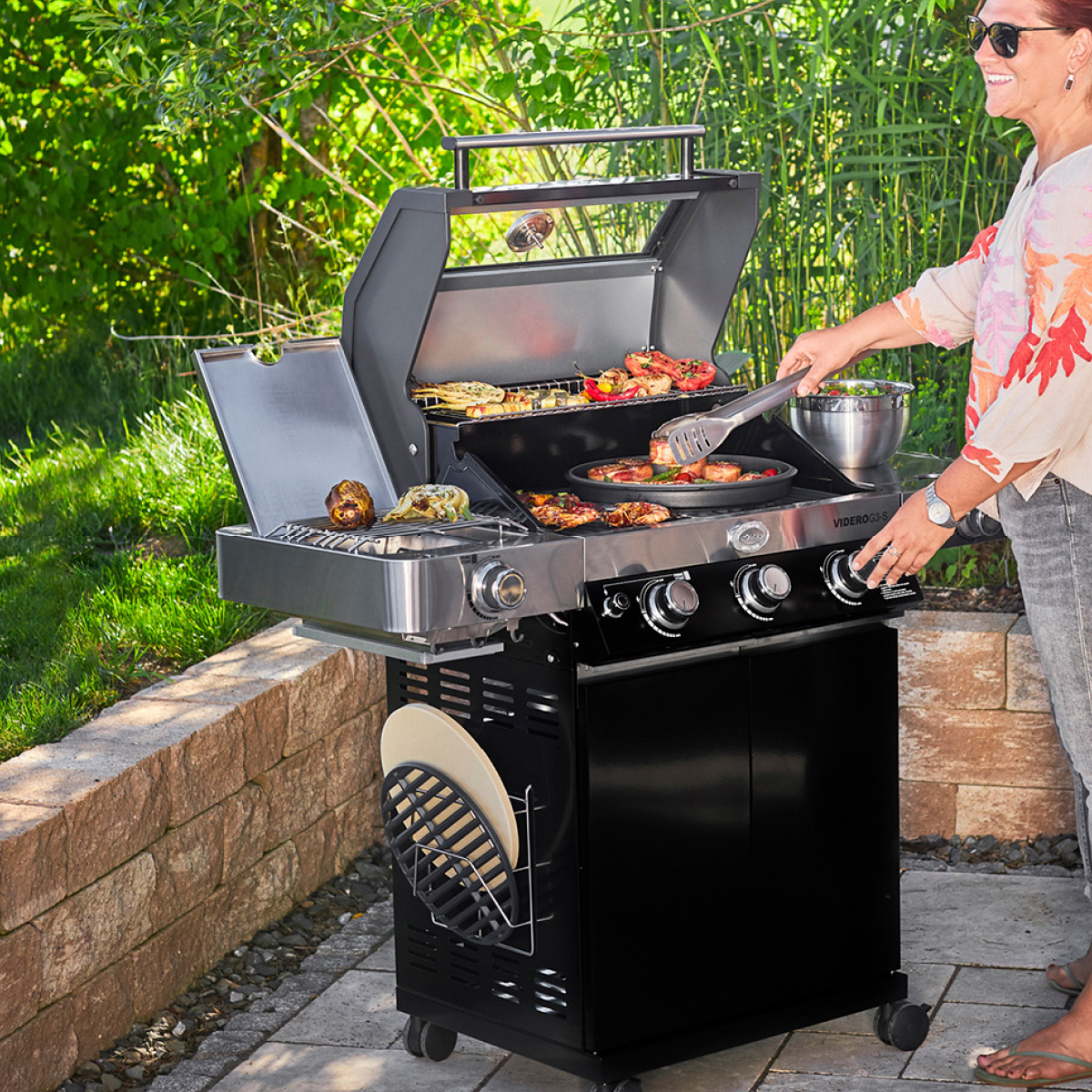 Rösle Videro G3-S Vario+ gasolgrill 17000W svart