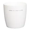 Sögne Mugg Stor 45 cl Coffee Is a Hug vit