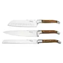 Knivset 3 delar olivträ