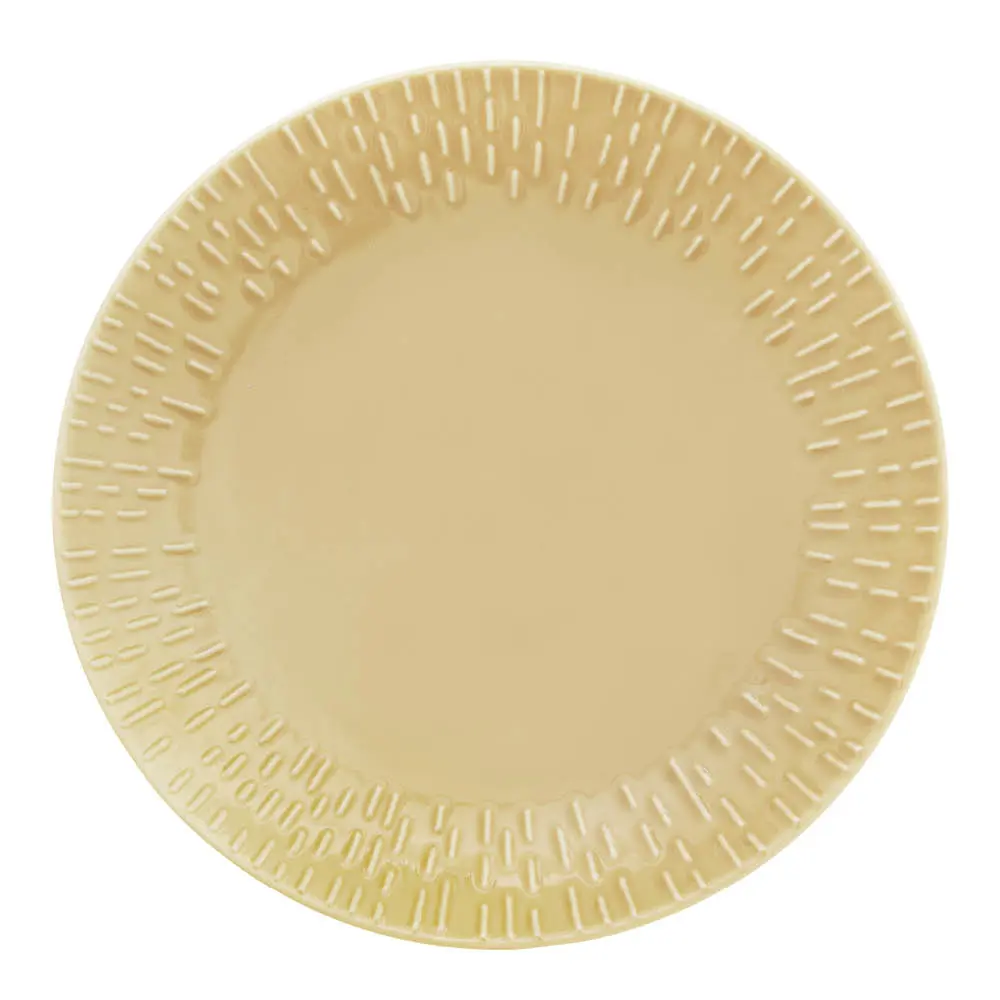 Confetti Lautanen 21 cm Mustard