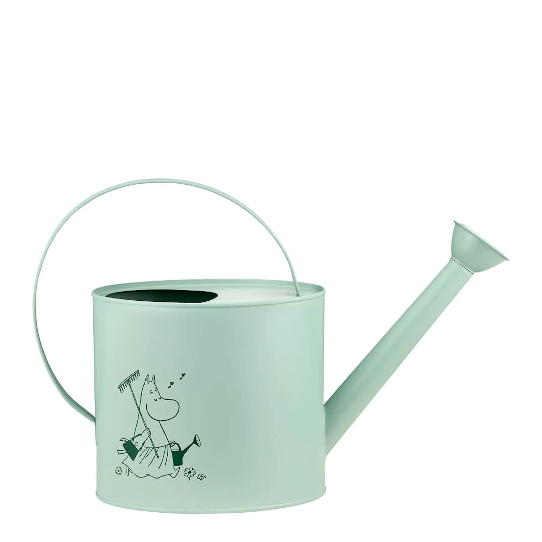 Muurla Mumin vattenkanna i plåt 4 L grön