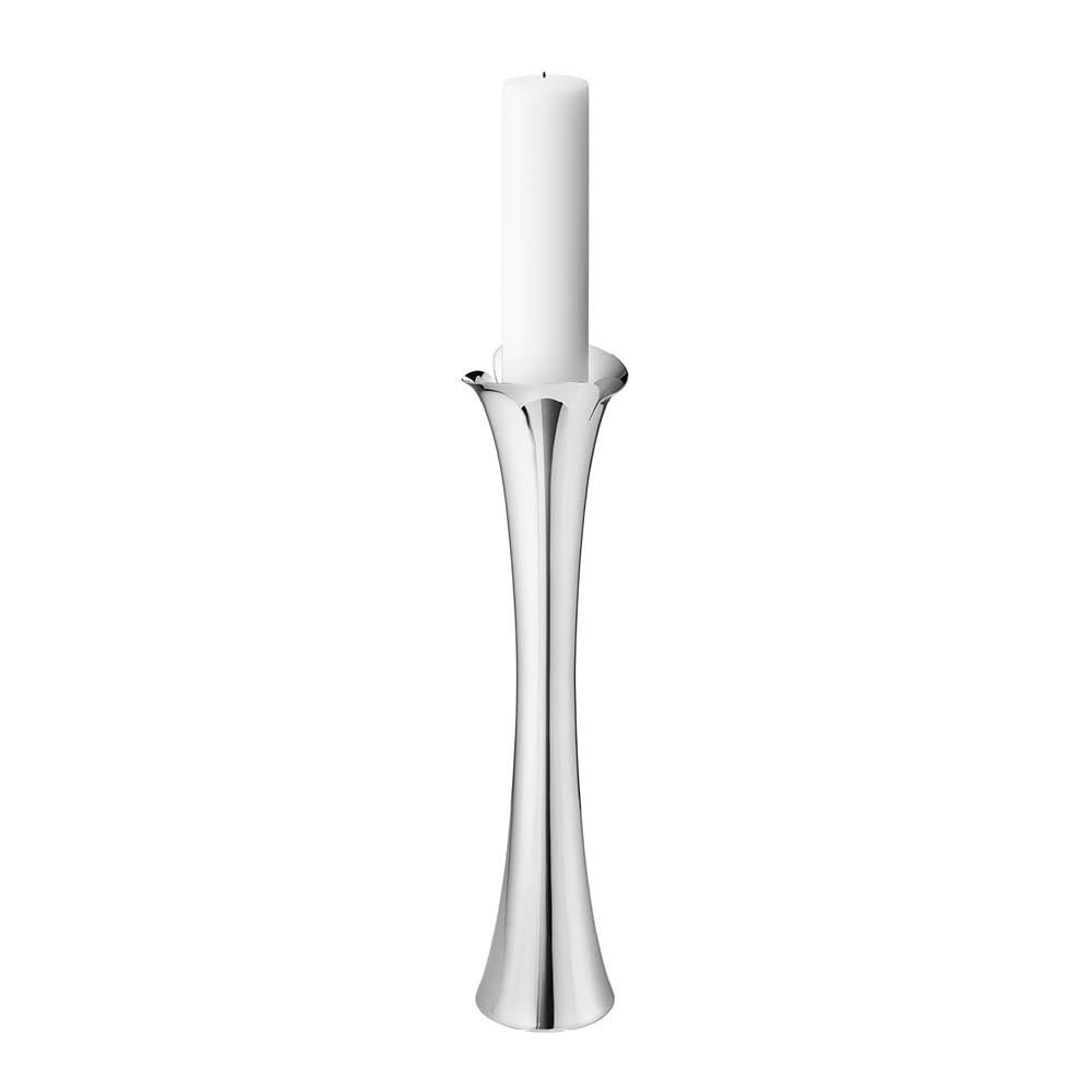 Georg Jensen - Bloom lattiakynttilänjalka 50 cm teräs