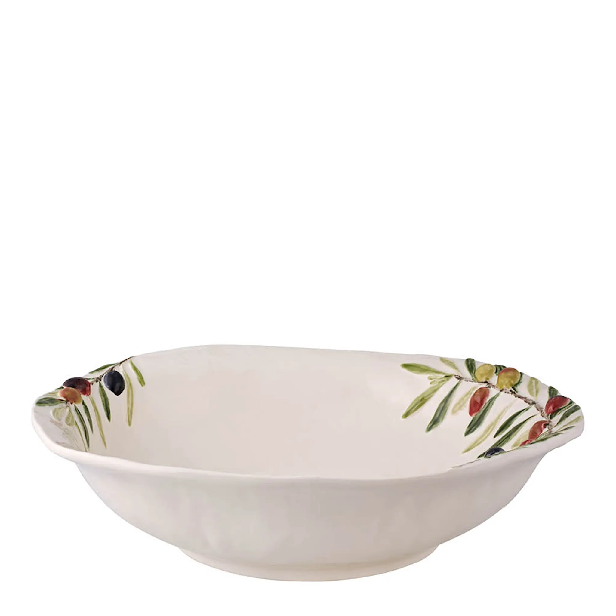 Bordallo Pinheiro Olival serveringsskål 33,5 cm 3L oliven hvit