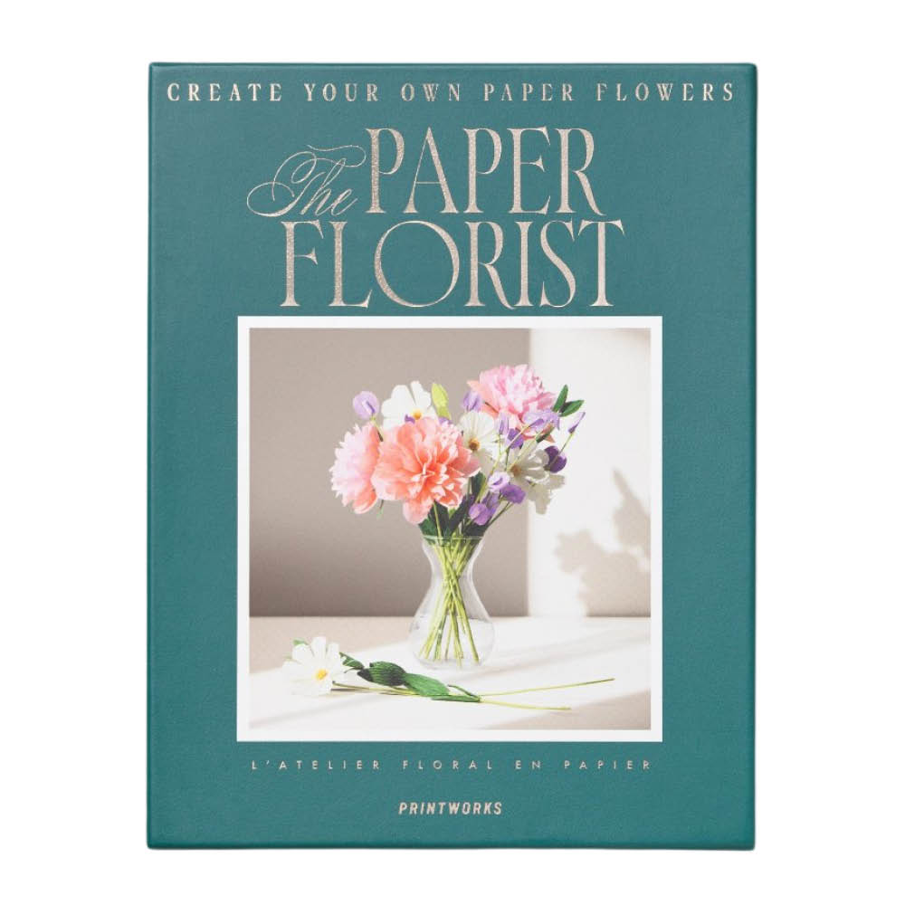 Printworks - The Paper Florist askartelusetti paperikukat 27x21 cm monivärinen