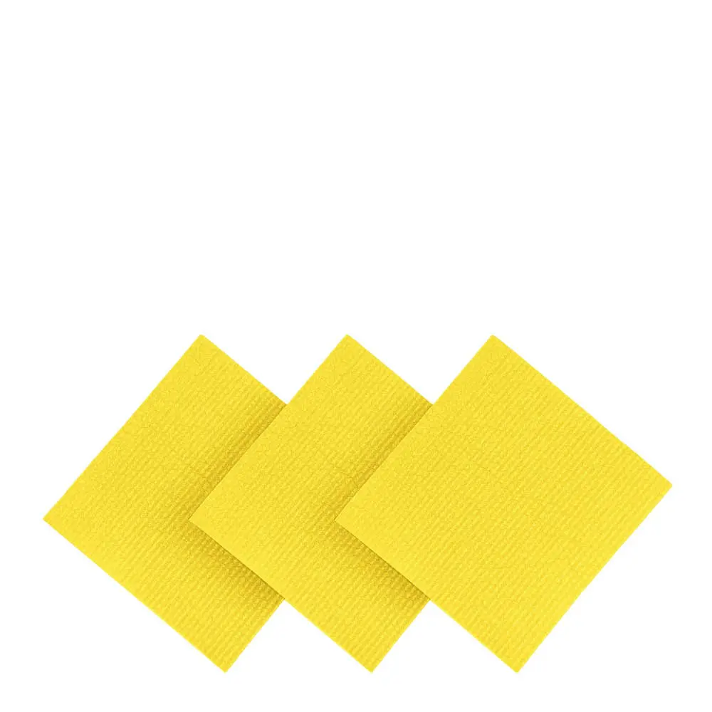 Tiskirätti 17x20 cm 3 kpl Swedish Keltainen