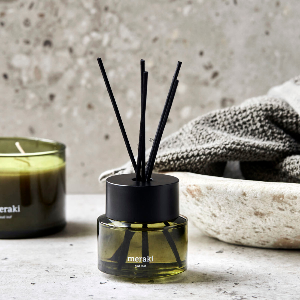 Meraki Doftspridare oud leaf 100 ml grön