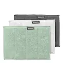 SinkSide mikrofiberkudde 23x18 cm 3-pack jadegrön/grå/vit