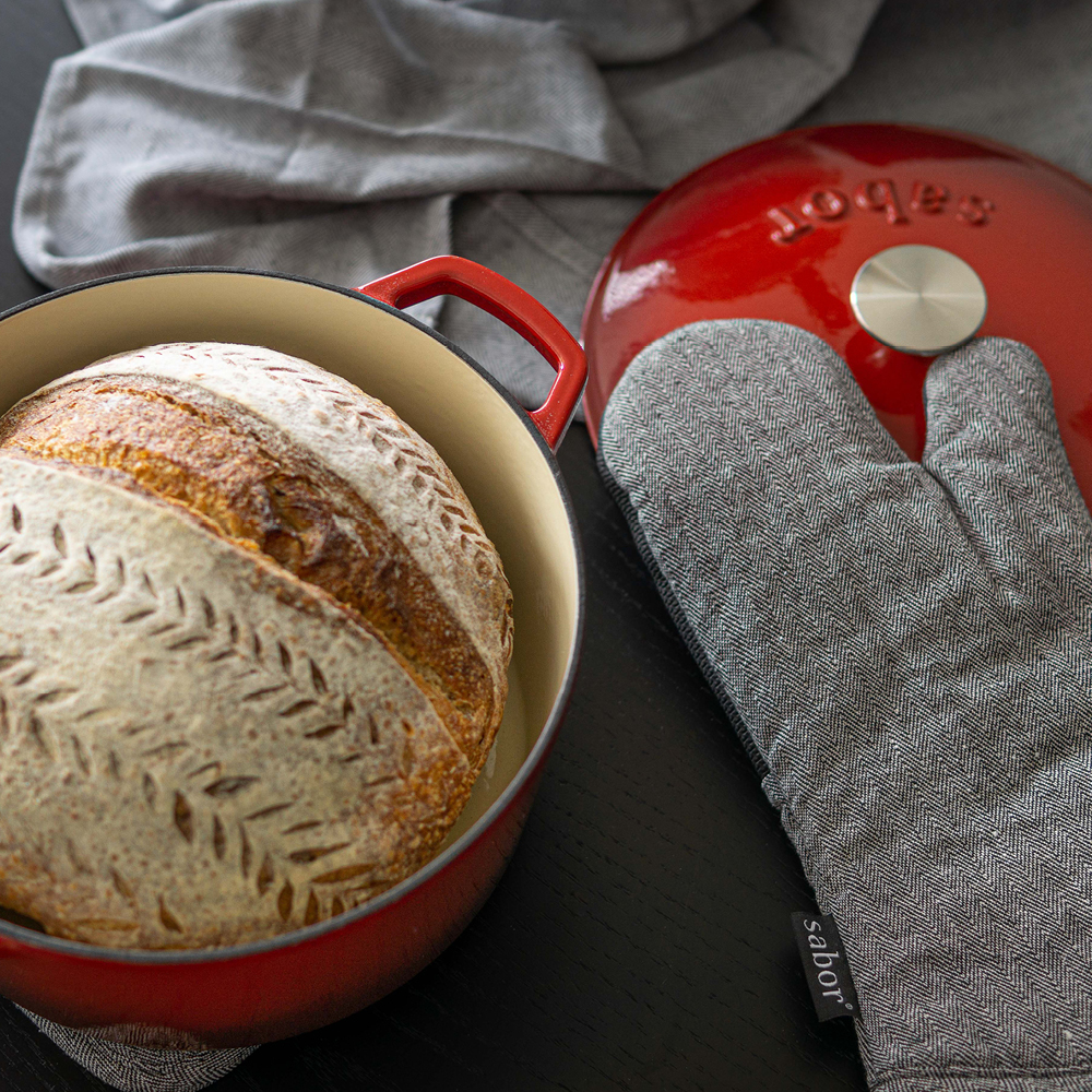 Sabor Gjutjärnsgryta 6,7 L röd