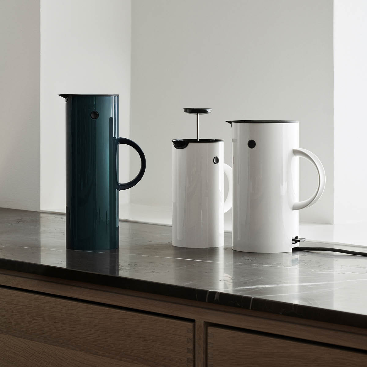 Stelton EM77 Termoskanna 1 L Svart