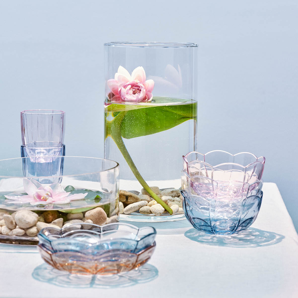 Holmegaard Lily Assiett 16 cm 2-Pack Blue Iris