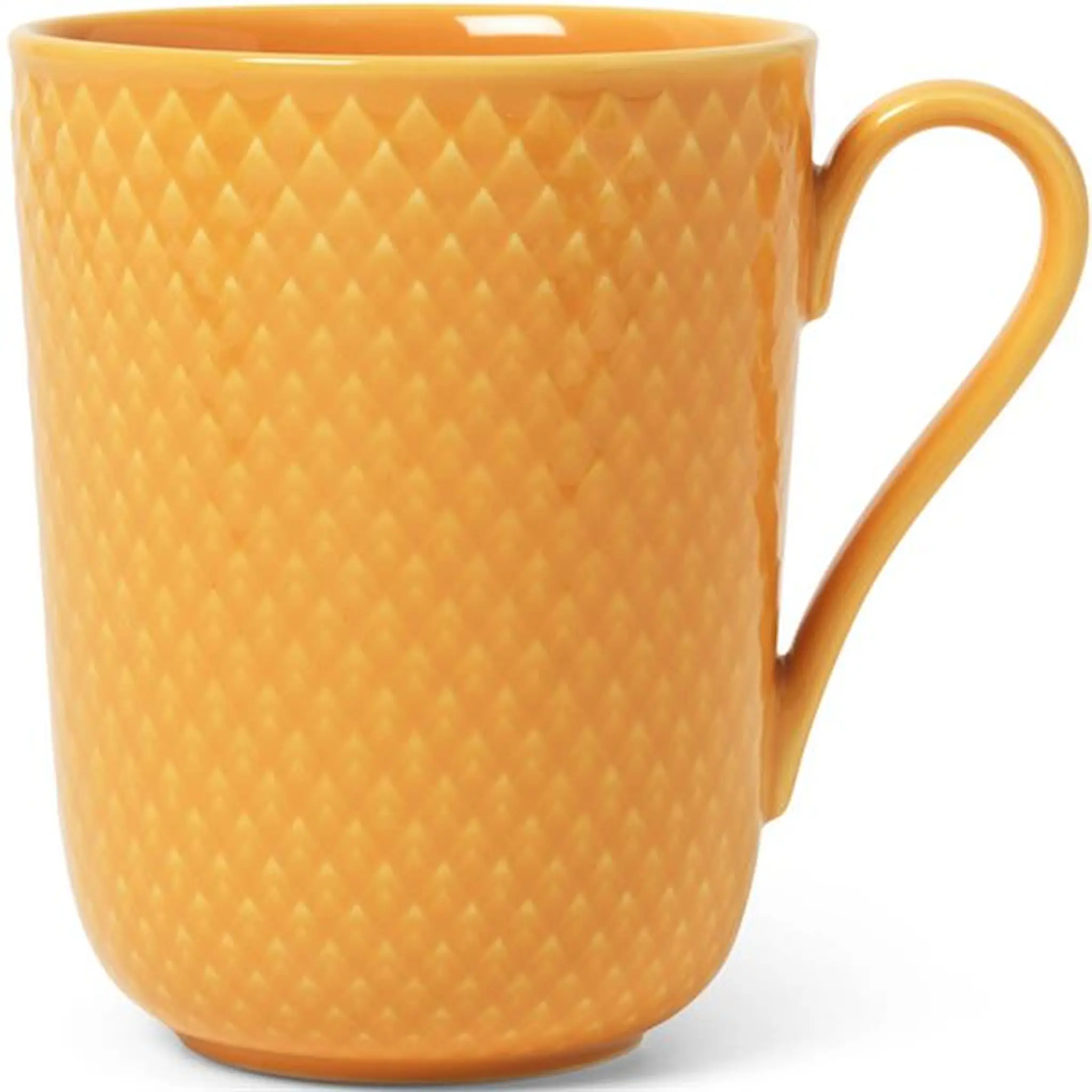 Lyngby Porcelæn Rhombe Color Mugg m Handtag 33 cl Gul