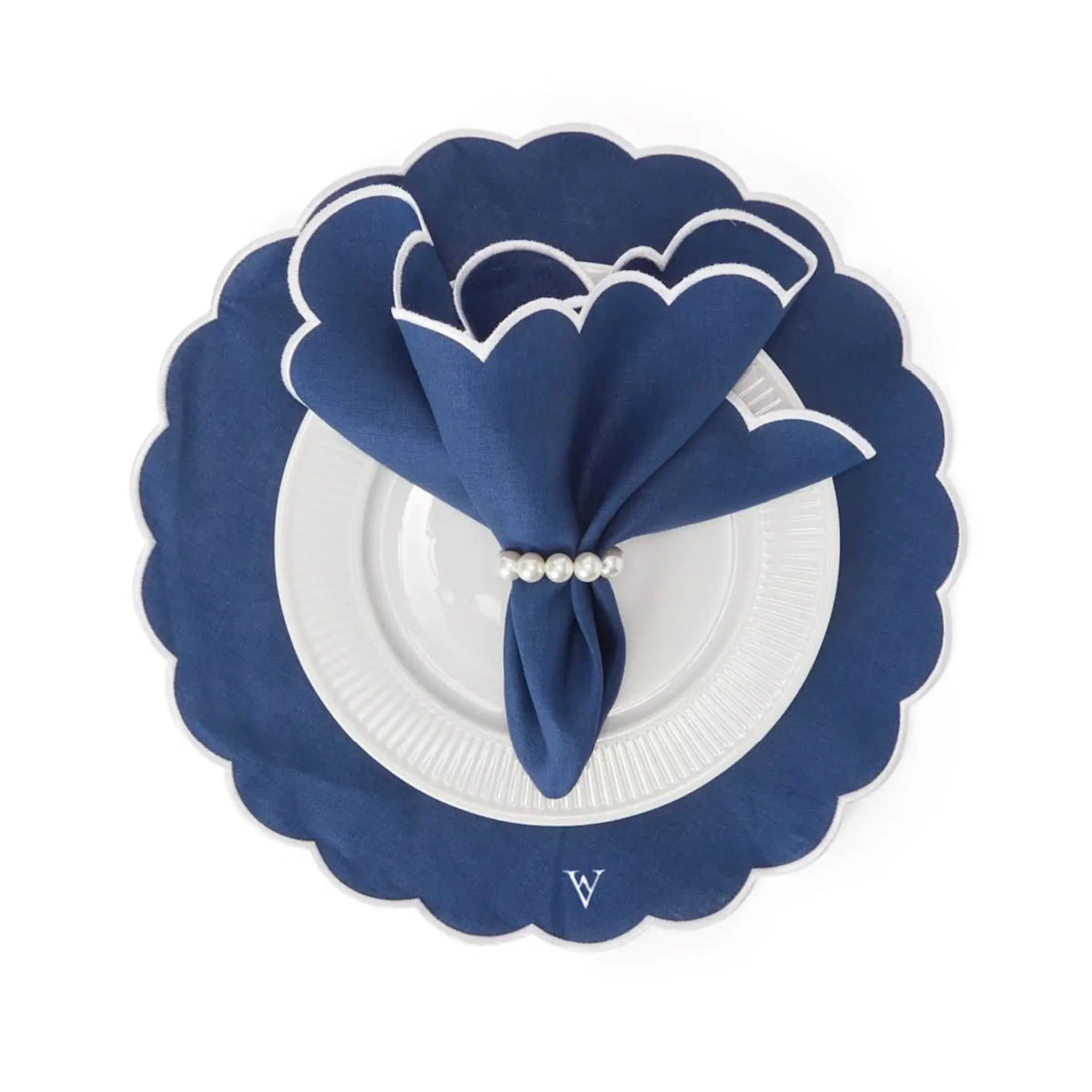 Von Norten Grace Scallop Pöytätabletti 42 cm 2 kpl Riviera