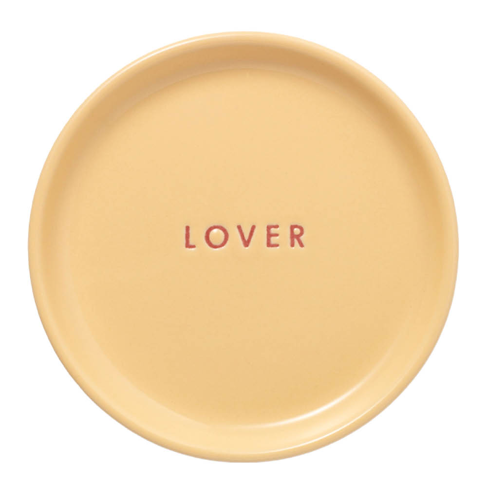Vondels Petit four Lautanen Lover Ø8,5 cm Keltainen