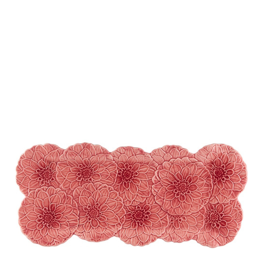 Bordallo Pinheiro - Maria Flor Tarjoiluastia daalia 47x20 cm Vaaleanpunainen