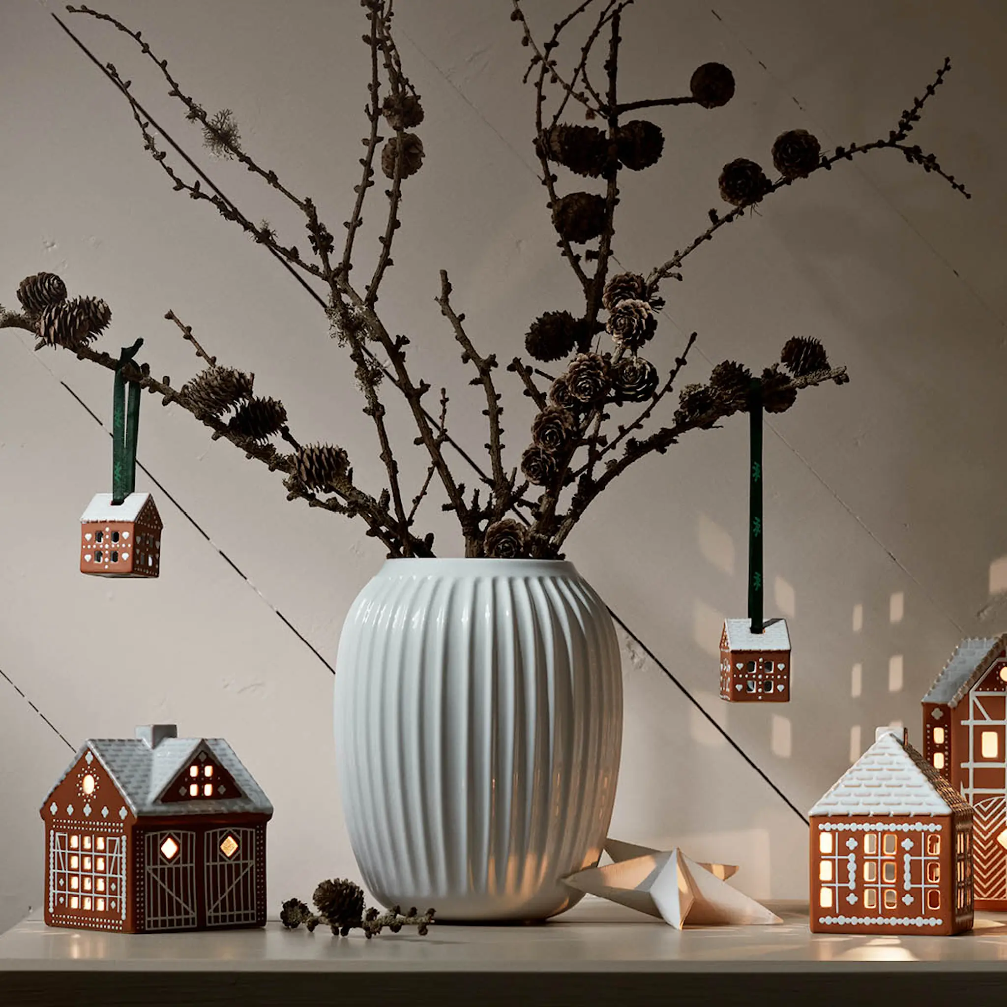 Kähler Gingerbread Joulukoriste 5x4 cm 2 kpl Ruskea