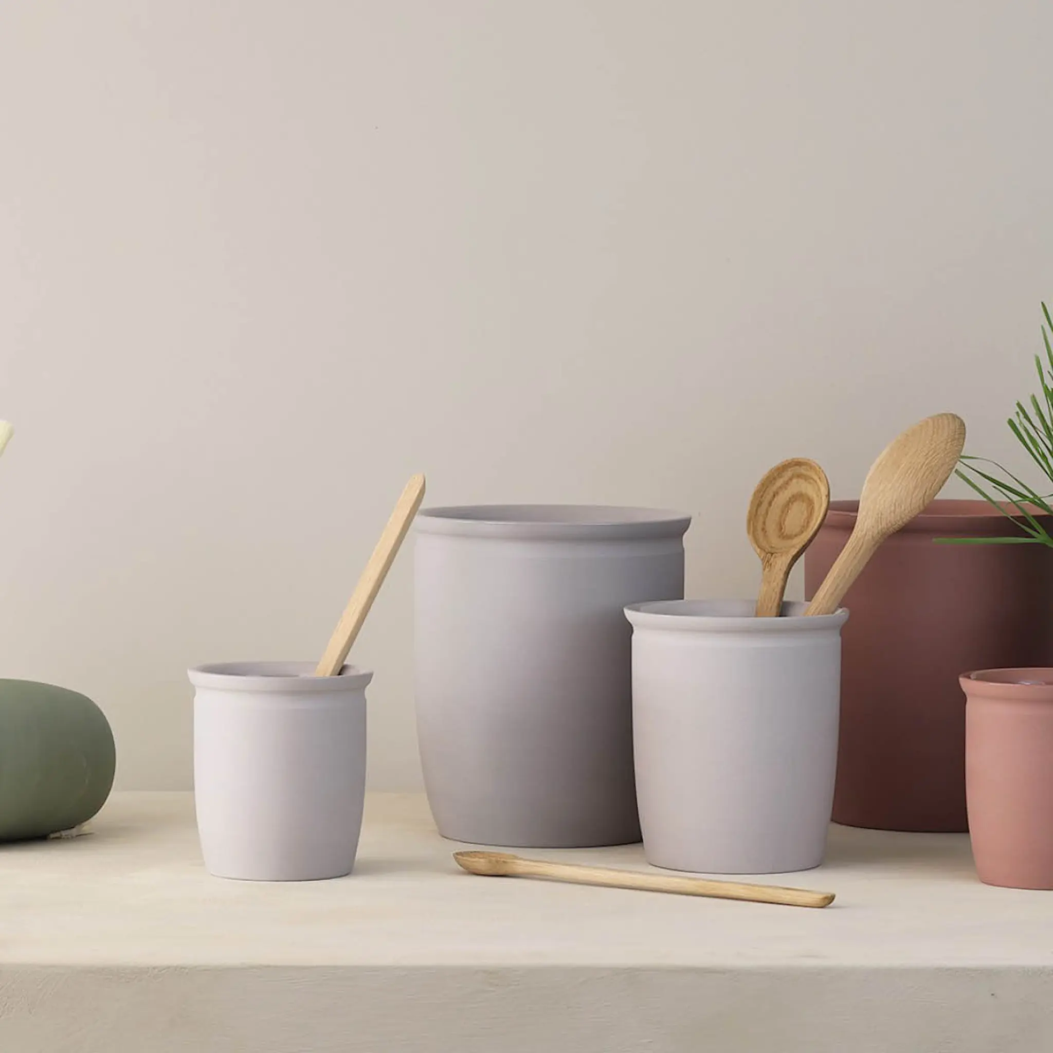 Knabstrup Keramik Knabstrup Säilytin 1 L Harmaa