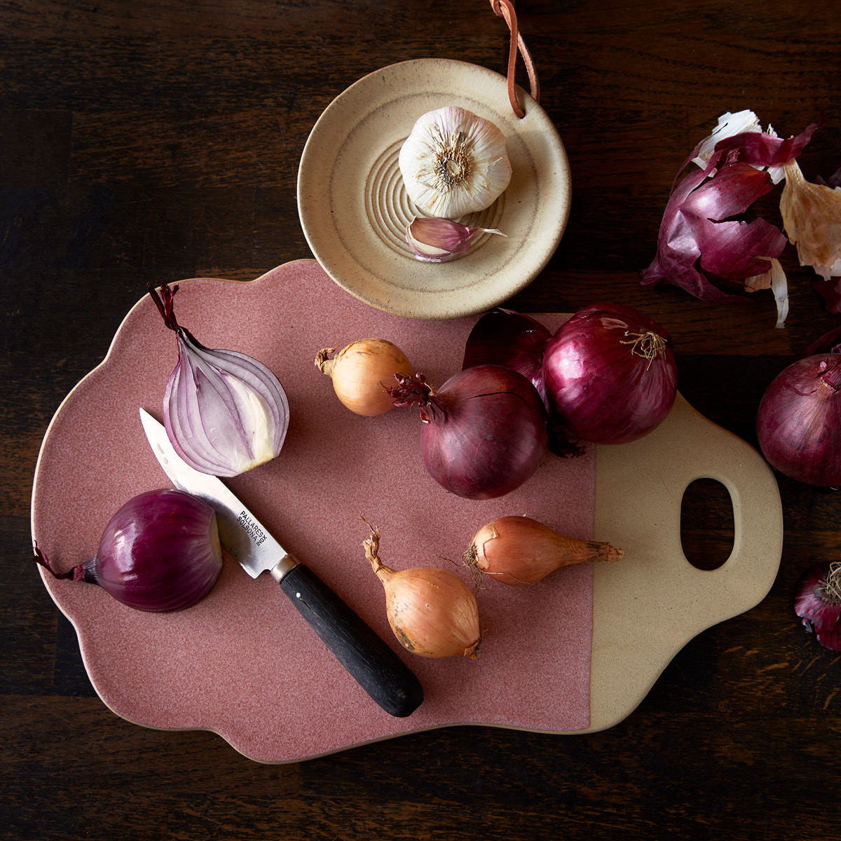 Sthål Rustico serveringsbricka 35x24 cm sorbet