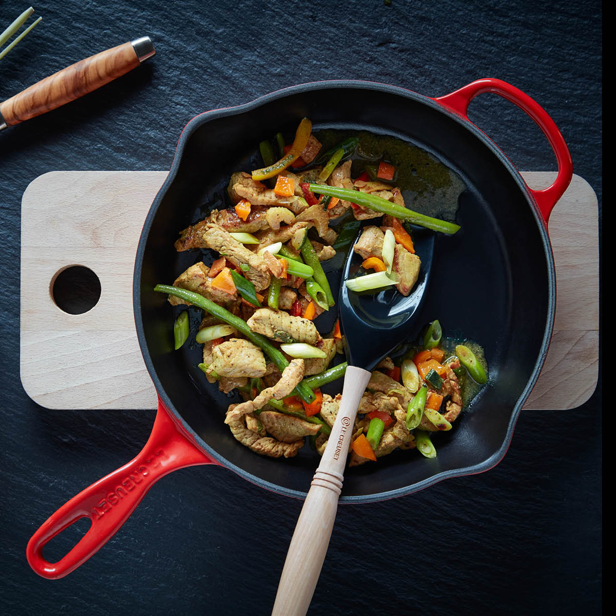 Le Creuset Dyp stekepanne 26 cm 2L cerise