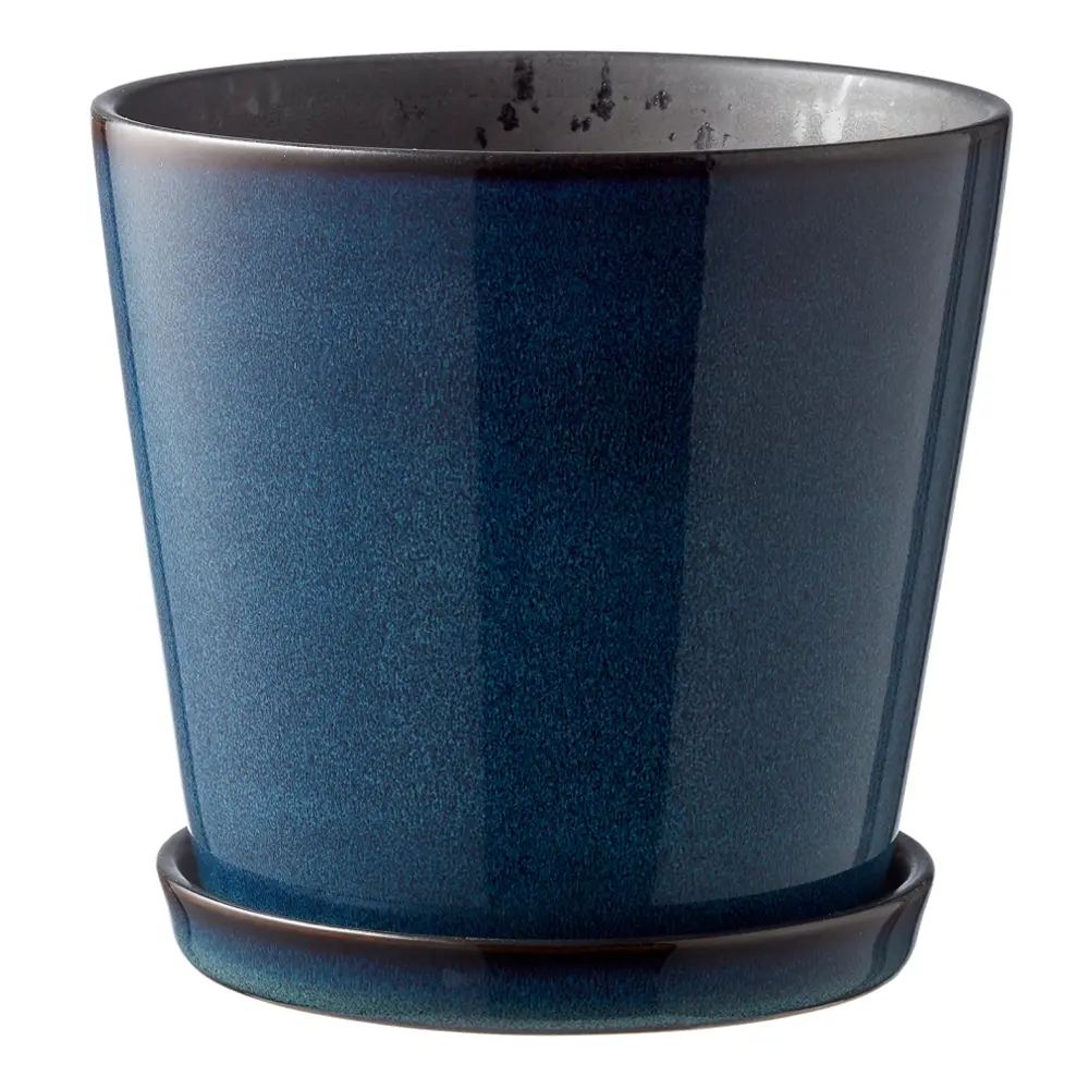 Skjuler Kukkaruukku 12,5 cm Tummansininen/Musta