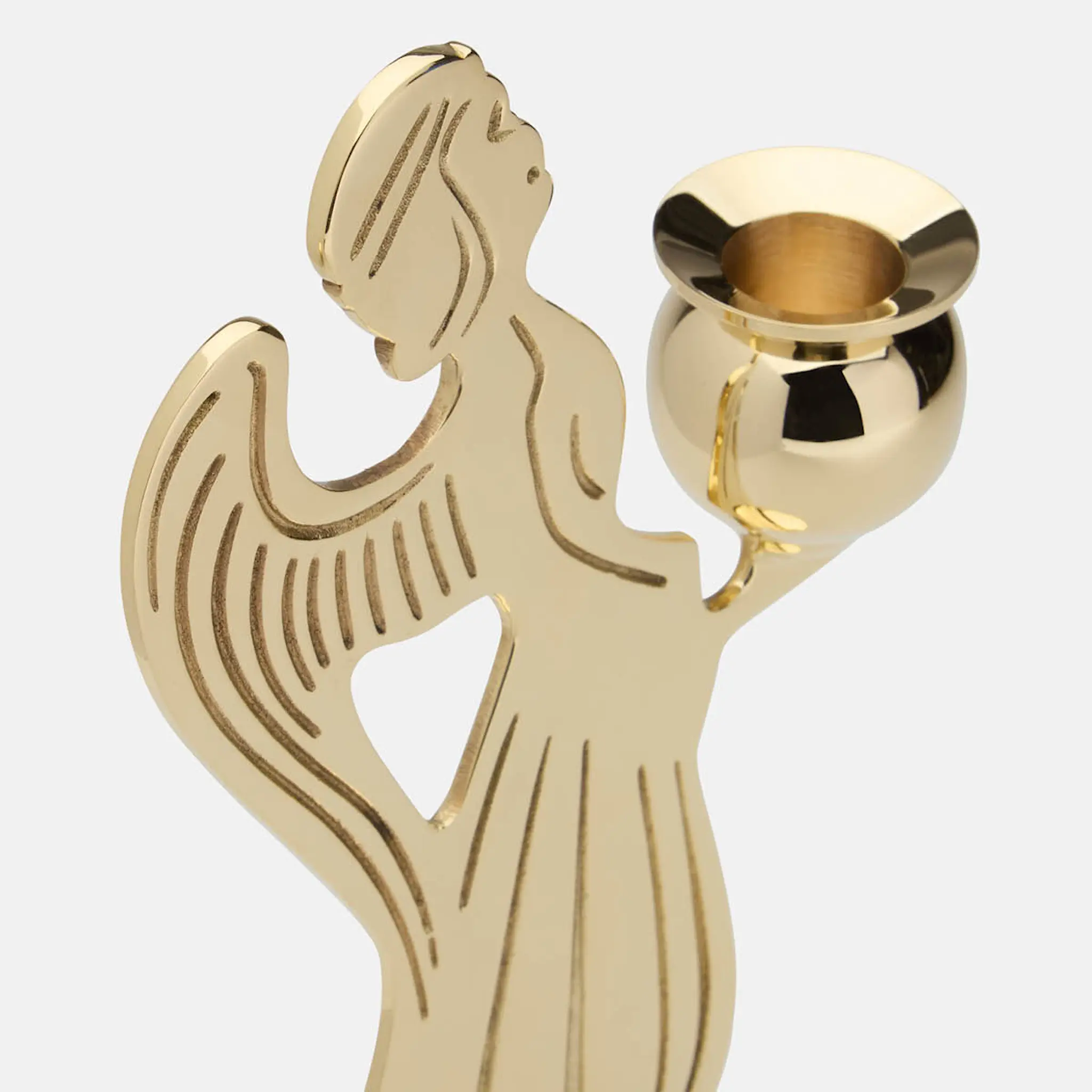 Skultuna Skyddsängel Grande Dame 20,5 cm mässing