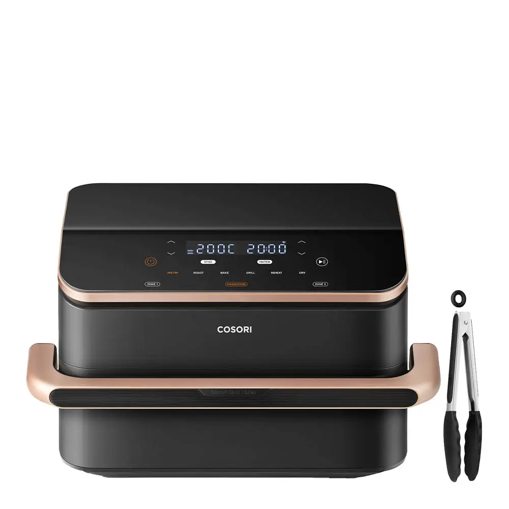 Dual Blaze Twinfry Airfryer 10 L Tummanharmaa