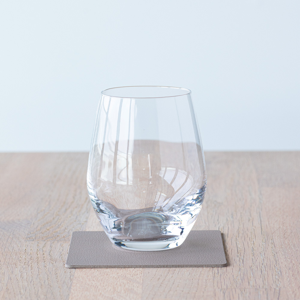 LIND DNA Square Nupo glassbrikke 10x10 cm clay brown