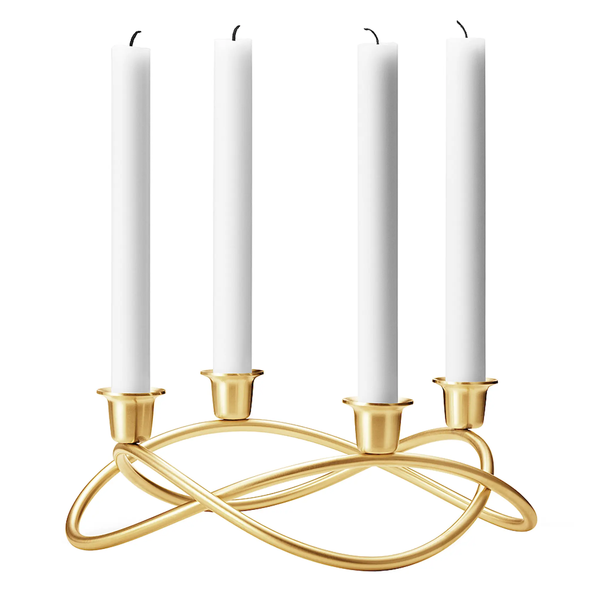 Georg Jensen Season Ljusstake 4-armad 26 cm Guld matt