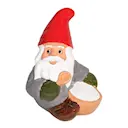 Tomte sitter med Grötfat 19 cm