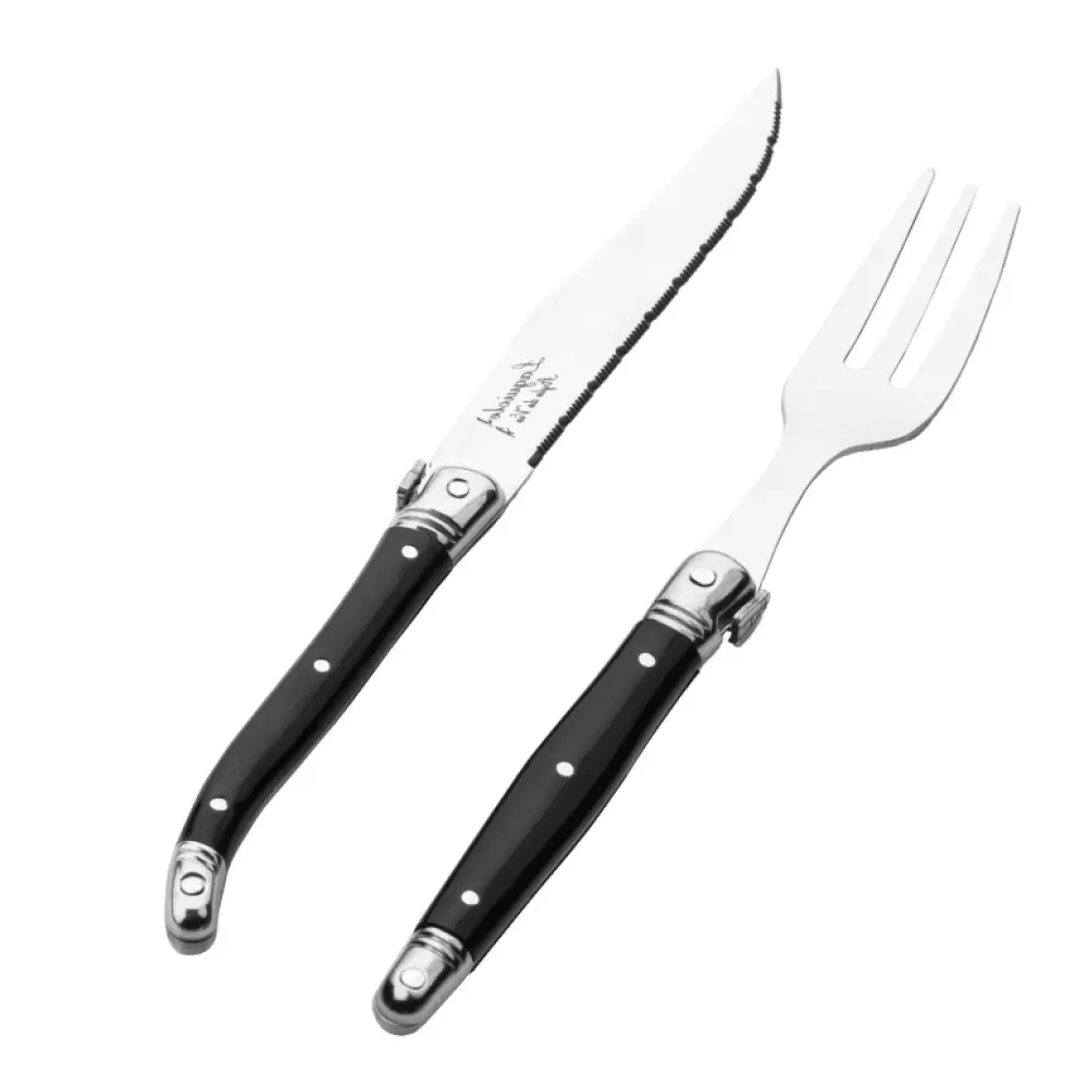 Laguiole Aterimet 12 osaa Musta