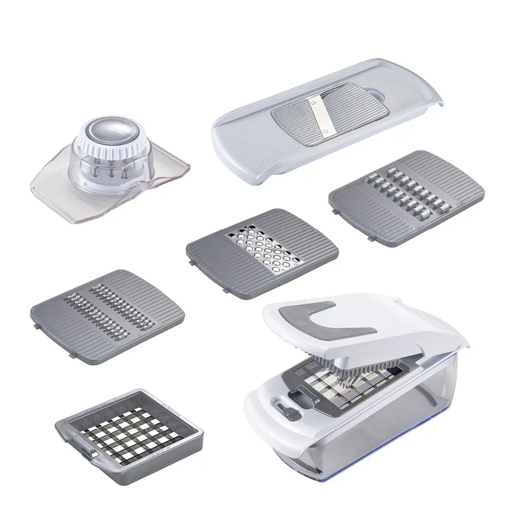 Basis Vihannesleikkuri Harmaa/Valkoinen