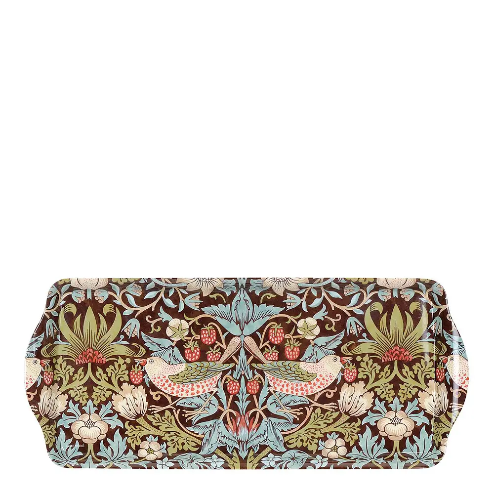 Strawberry Thief Leipätarjotin 16,5x38,5 cm Ruskea