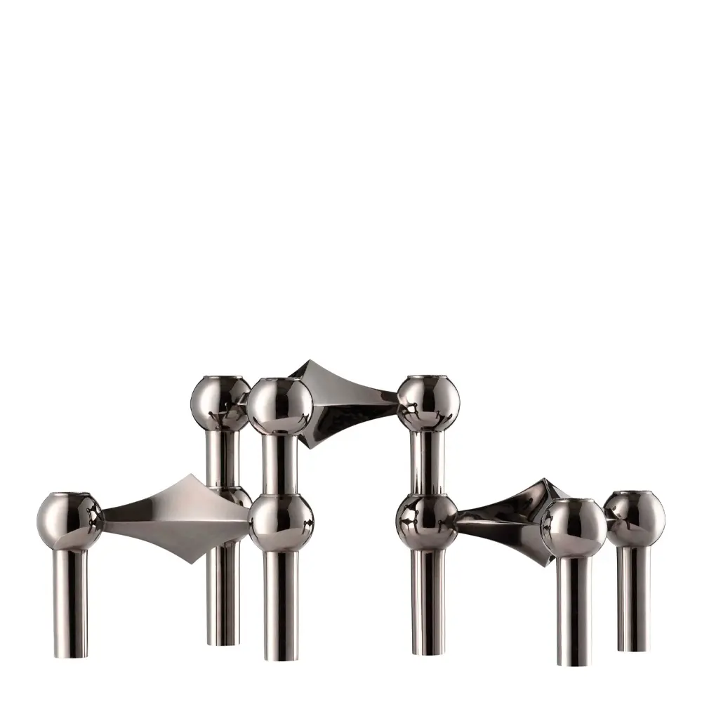 Stoff Nagel Kynttilänjalka 3 kpl Musta kromi