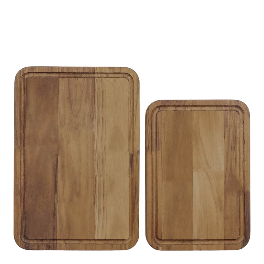 Tramontina - Wooden Board leikkuulauta 2 osaa tiikki