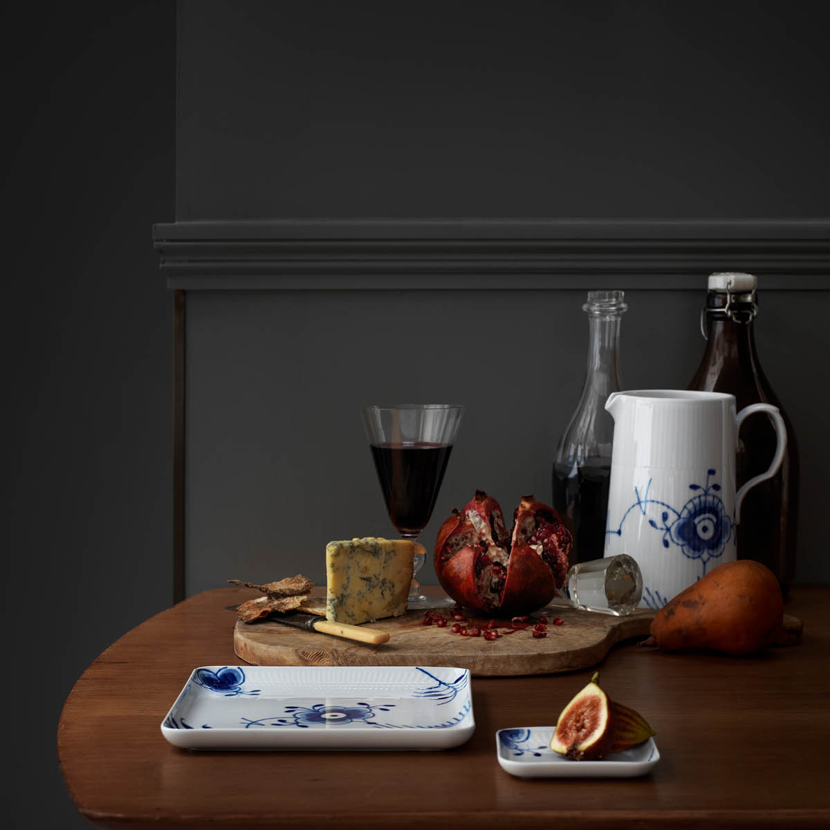 Royal Copenhagen Blue Fluted Mega Assiett 9x9 cm