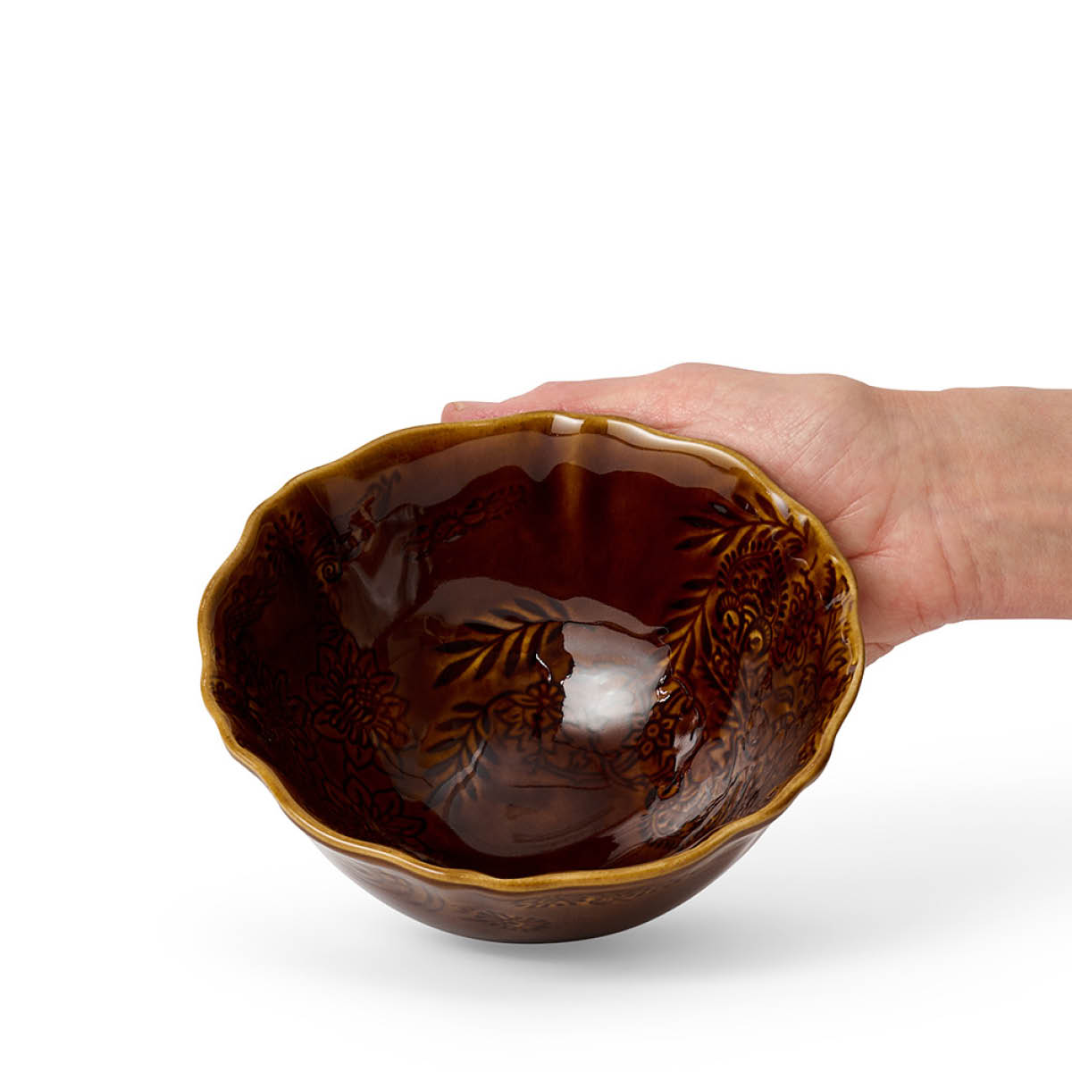 Sthål Arabesque suppeskål 50 cl coffee