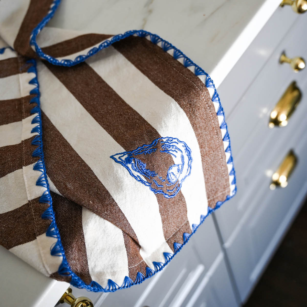 ByOn Bubba oyster kjøkkenhåndkle 50x70 cm 2 stk brun