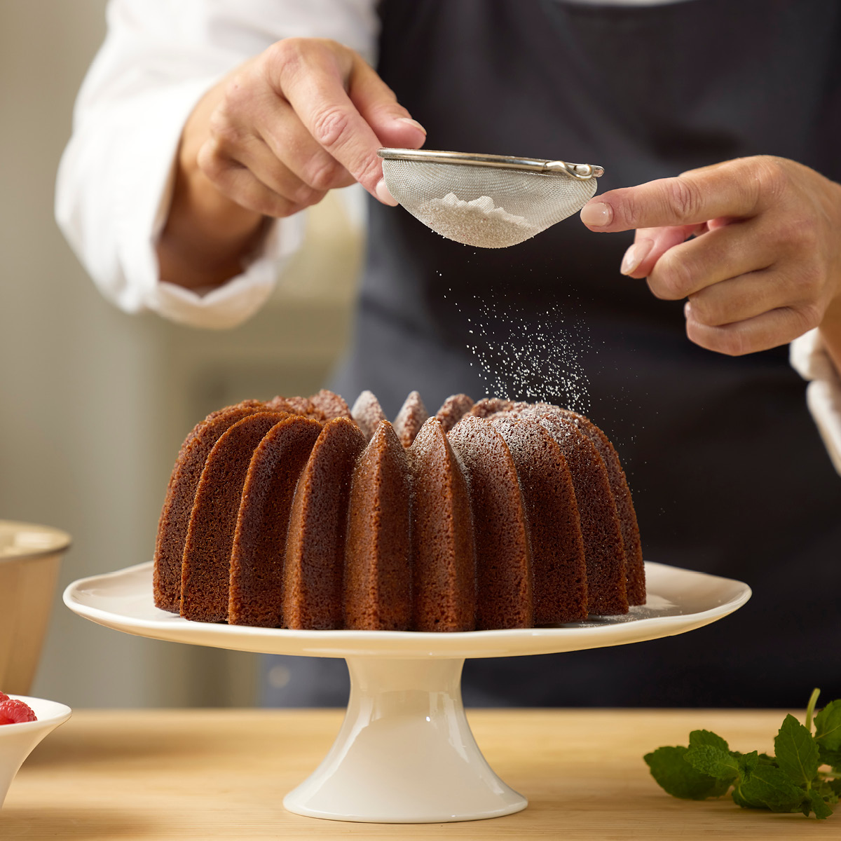 Blomsterberg Bakeform bundtform slice 24x10 cm rose gold