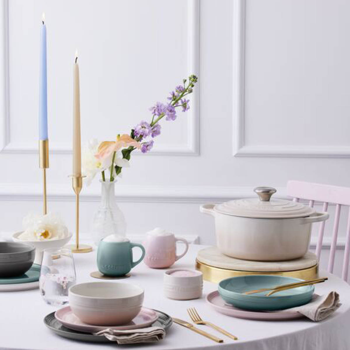 Le Creuset Coupe Collection dyb tallerken 16 cm shell pink