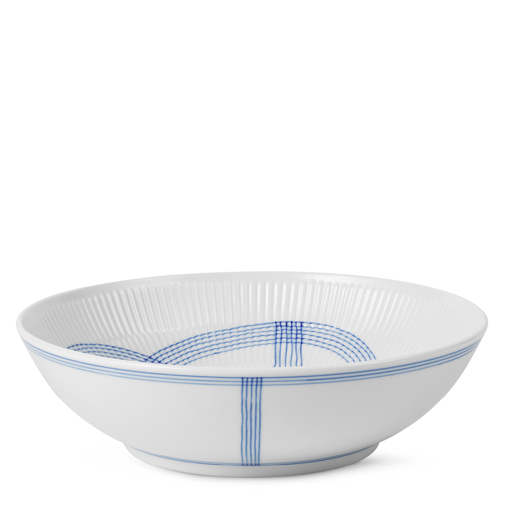 Royal Copenhagen Motif låg skål 21,5 cm blå/vit