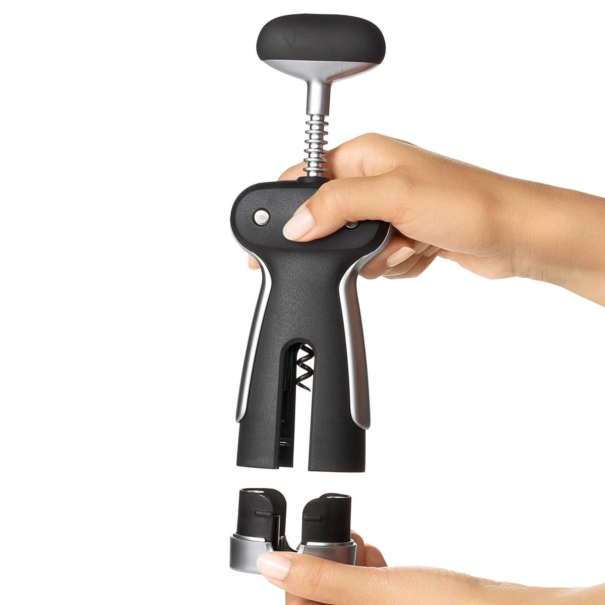 Oxo Steel vinåpner m/vinger svart