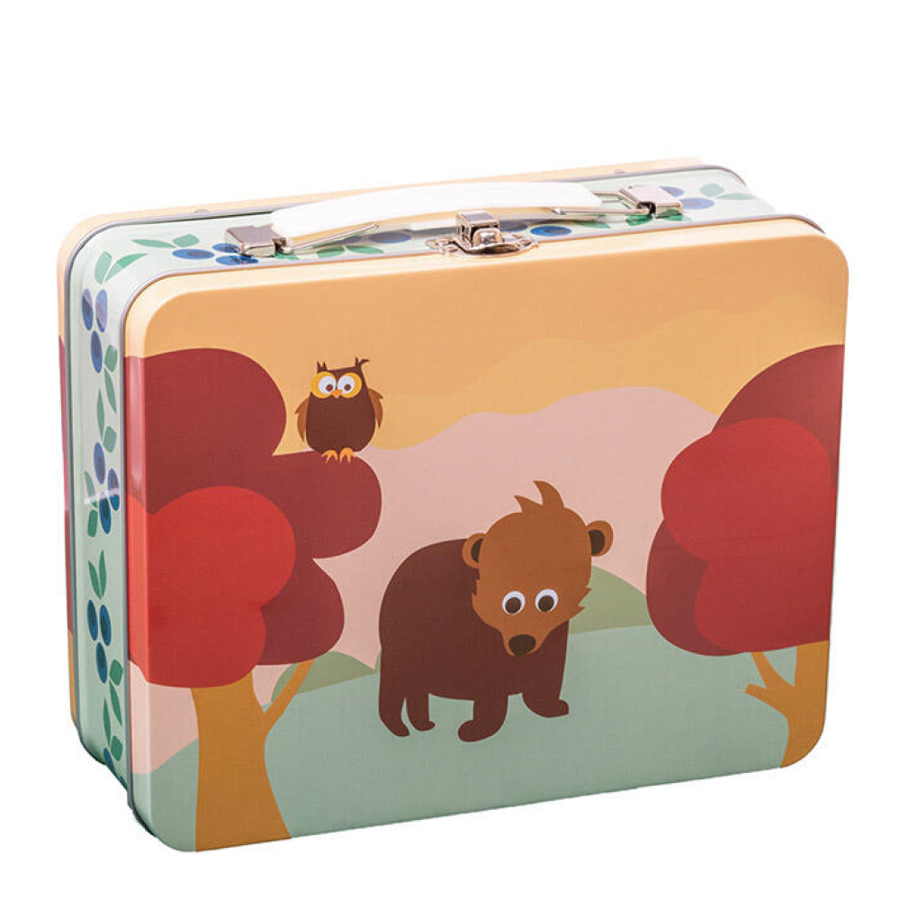 Blafre Skog koffertboks 19x16 cm gul