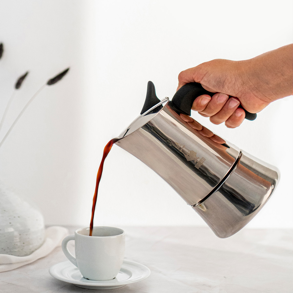 Bialetti Moon Exclusive mokabryggare 4-koppar 15 cl stål