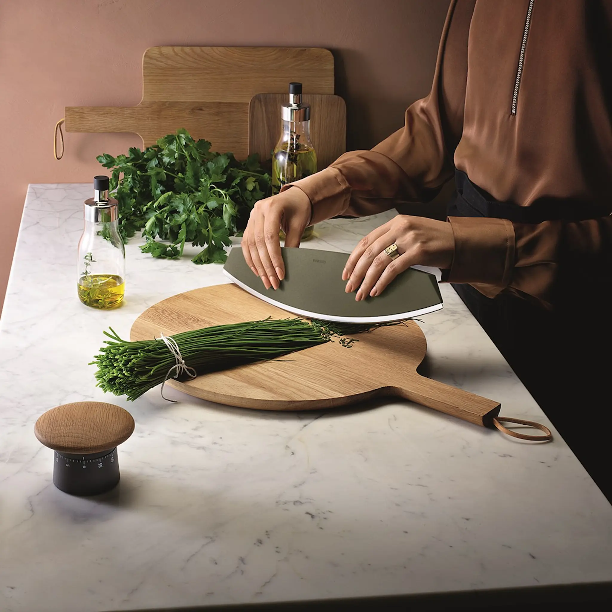 Eva Solo Green Tools Pizzakniv/Örtkniv Grön