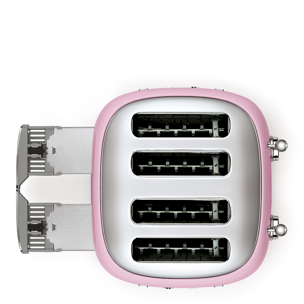 Smeg Smeg Brödrost 4 skivor TSF03 kvadrat Rosa