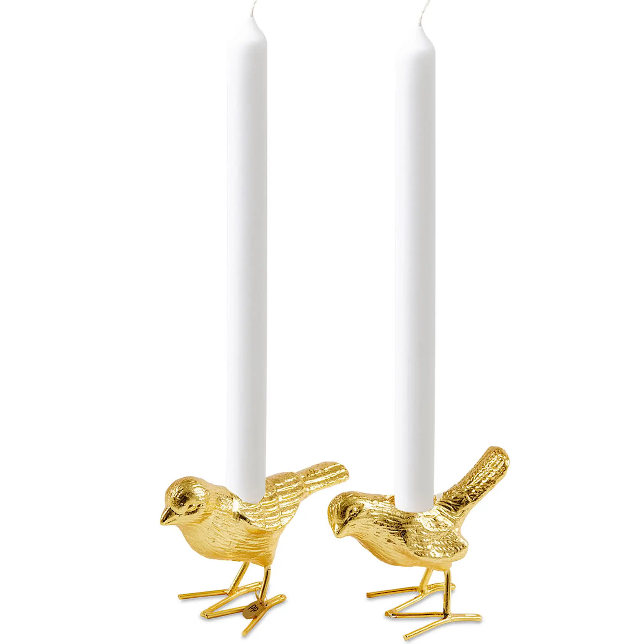 Pols Potten Flock Of Birds kynttilänjalka 12,5 cm 2 kpl kulta